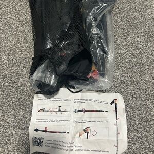 Joiry Black and Red Trekking Poles